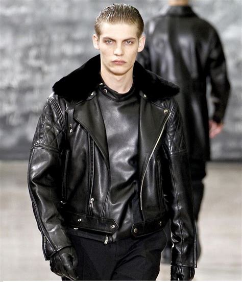 yves saint laurent leather jacket.